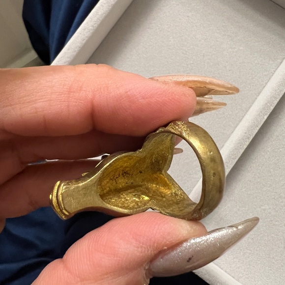 Vintage Unicorn Ring made of repurposed coins. One of a kind- handmade - Picture 9 of 16